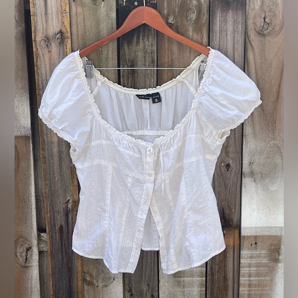 Boutique - Cottagecore - Ivory - White - Plus Size 1XL or 18W
